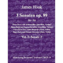 Hook Sonate G-Dur op 99/2 Blockflöte Klavier MVB59