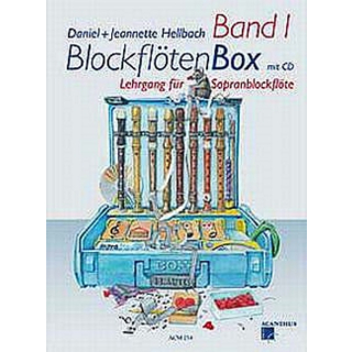 Hellbach Blockfloetenbox 1 Sopranblockflöte 2 CDs ACM254