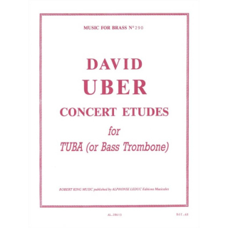 Uber Concert Etudes for Tuba (Bass Trombone) AL28613
