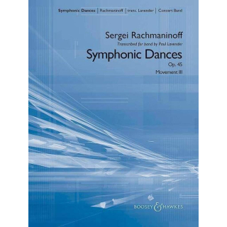 Rachmaninoff Symphonic Dances op 45 Movement 3 Concert Band BHI66315