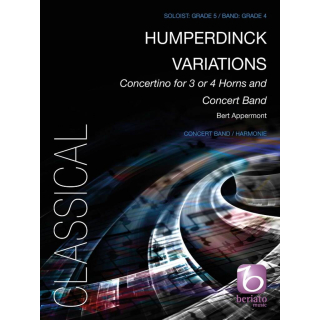 Appermont Humperdinck Variations Concertino 2-3 Hörner Concert Band BMP16011646