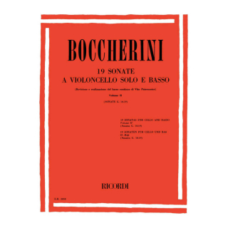 Boccherini 19 Sonate G. 10-19 Violoncello Klavier ER2858