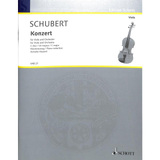 Schubert Konzert C-Dur Viola Klavier VAB27