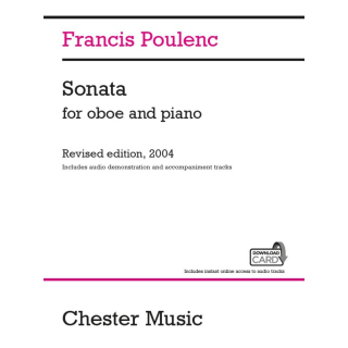 Poulenc Sonata für Oboe und Klavier + Audio CH83567