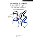 Barber Concerto op. 14 Violine Klavier GS33701