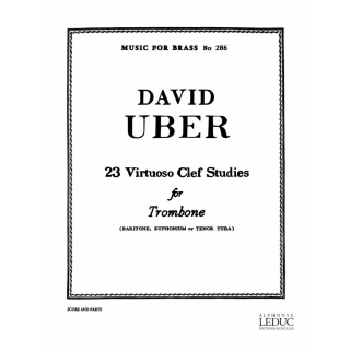 Uber 23 Virtuoso Clef Studies Posaune AL28609