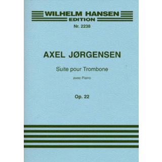 Joergensen Suite for Trombone and Piano Op. 22 WH18055