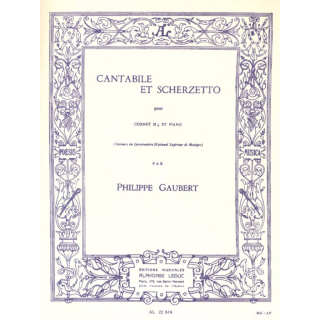 Gaubert Cantabile et Scherzetto Kornett Klavier AL22818