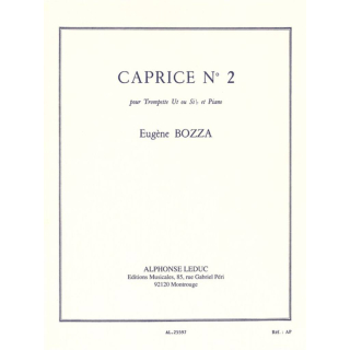 Bozza Caprice No. 2 Trompete B/C Klavier AL25597