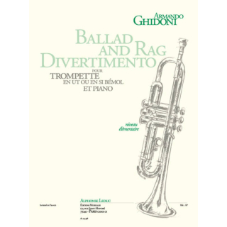 Ghidoni Ballad and Rag Divertimento Trompete B/C Klavier AL29398