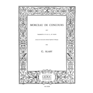 Alary Morceau de Concours Trompete B/C Klavier AL22235