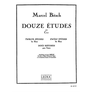 Bitsch Douze Etudes Horn AL22717