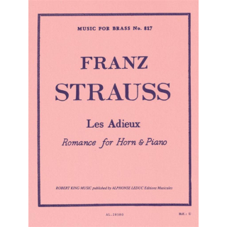 Strauss Adieux Horn Klavier AL28580