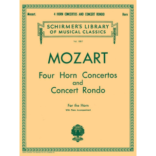 Mozart 4 Horn Concertos and Concert Rondo Horn Klavier GS26188