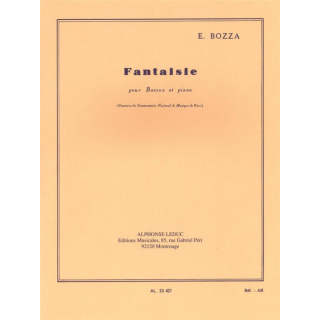 Bozza Fantaisie for Bassoon and Piano AL20421