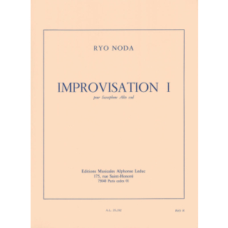 Noda Improvisation 1 pour Saxophone Alto seul AL25192