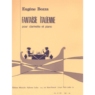 Bozza Fantaisie Italienne Klarinette Klavier AL21150