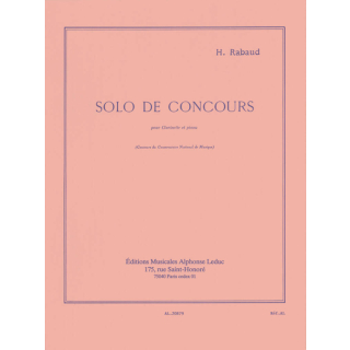 Rabaud Solo de Concours Klarinette Klavier AL20879