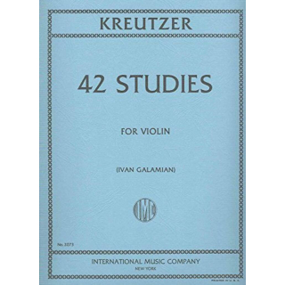 Kreutzer 42 Studies (Galamian) Violine IMC2073