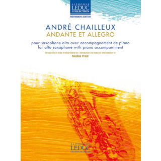 Chailleux Andante et Allegro pour Saxophone Alto et Piano AL30979