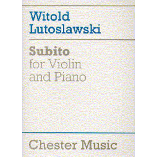 Lutoslawski Subito Violine Klavier CH61039