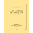 Defaye A la Maniere de Stravinsky Posaune Klavier AL29720