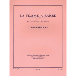 Berghmans La Femme a Barbe Posaune Klavier AL21783