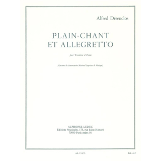 Desenclos Plain-Chant et Allegretto Posaune Klavier AL23615