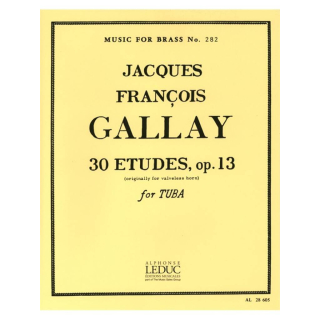 Gallay 30 Etudes Op. 13 Tuba AL28605