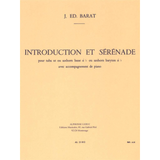 Barat Introduction et Serenade Tuba Klavier AL21812