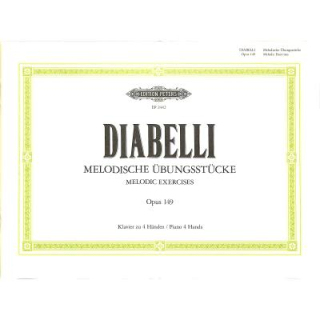 Diabelli Melodische Uebungsstuecke op.149 Klavier 4händig EP2442