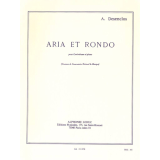 Desenclos Aria et Rondo Kontrabass Klavier AL21070