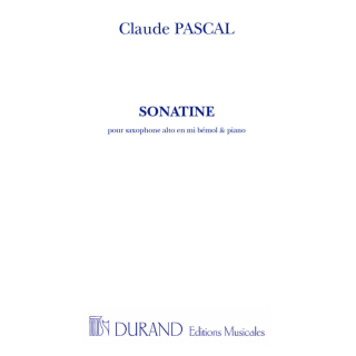 Pascal Sonatine pour Saxophone Alto et Piano DF13355