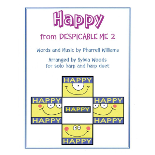 Woods Happy from Despicable Me 2 Harp Solo or Duet HL00145202