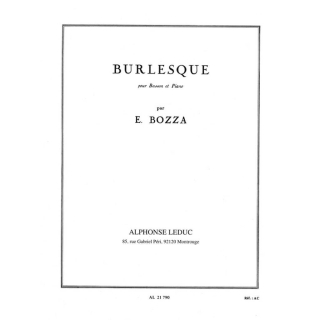 Bozza Burlesque Fagott Klavier AL21790