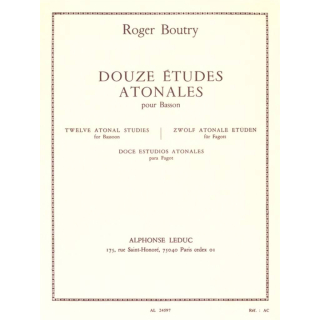 Boutry 12 Etudes Atonales Fagott AL24597