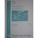 Weis 24 Trompeten Quartette Band 1 Nr 1-12 MVSR1468