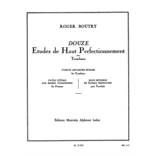 Boutry 12 Etudes de Haut Perfectionnement Posaune AL21853