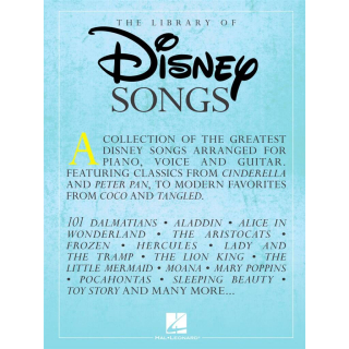 The Library of Disney Songs Klavier Gesang Gitarre HL00287155