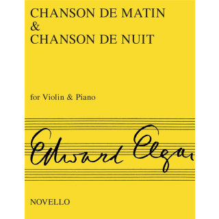 Elgar Chanson de matin + Chanson de nuit Violine Klavier NOV120431R