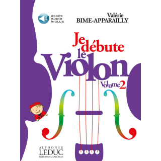 Bime-Apparailly Je Debute le Violon Vol. 2 Violine Audio HA09756