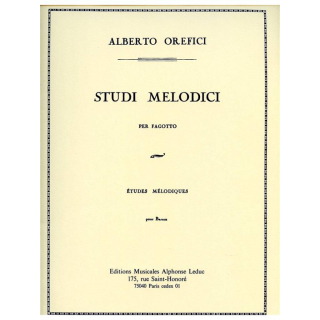 Orefici Etudes Melodiques Fagott AL20474