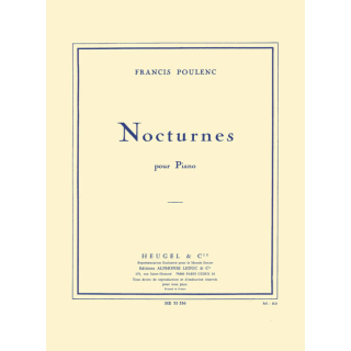 Poulenc 8 Nocturnes Klavier HE33336