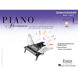 Faber Piano Adventures Unterrichtsheft Stufe 1 Buch 1 + Audio HL00147121