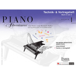 Faber Piano Adventures Technik- & Vortragsheft Stufe 1 Buch 2 HL00147123