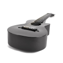 Korala PUG-40-BK Poly Ukes Polycarbonat Guitarlele