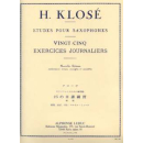 Klose 25 Exercices Journaliers Saxophone AL6402