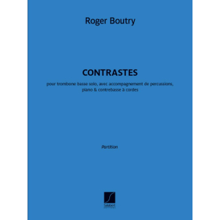 Boutry Contrastes Bassposaune Schlagzeug Klavier Kontrabass SLB02045100