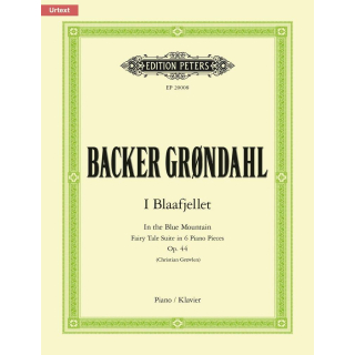 Backer Grøndahl I Blaafjellet In the Blue Mountains Klavier EP20008