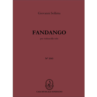 Sollima Fandango Violoncello Solo SONZ3343